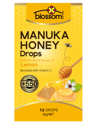 Blossom Health + 550 Mgo 3G Drops - Lemon & Vitamin C - 12 Pack