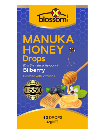 Blossom Health + 550 Mgo 3G Drops - Bilberry & Vitamin C - 12 Pack