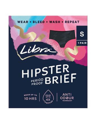Libra Underwear Hipster Period Proof Brief Small 1 Pair