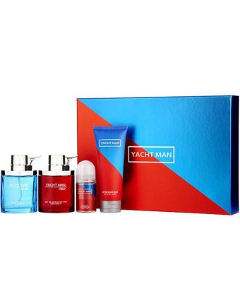 Yachtman Red & Blue 4 Piece Gift Set
