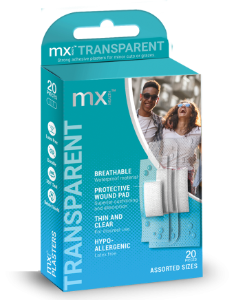 MX Health Transparent Plasters 20 Pack