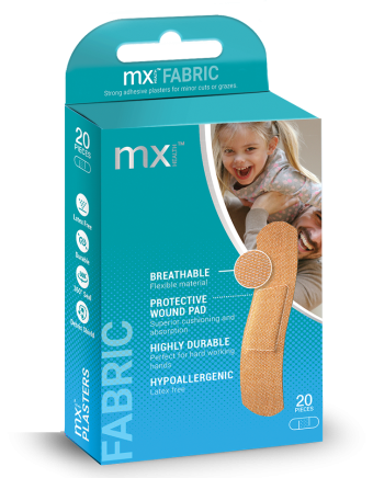 MX Health Fabric Strip Plasters 20 Pack