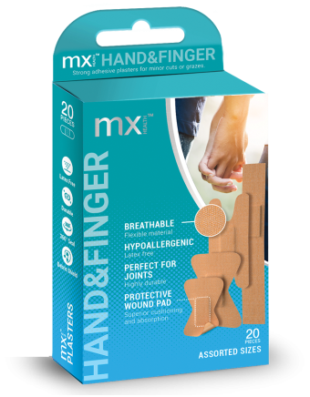 MX Health Fabric Finger Plasters 20 Pack