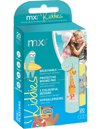 MX Health Kiddies Assorted Plasters 20 Pack