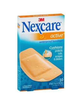 Nexcare Waterproof Active Strips Large 10 Pack