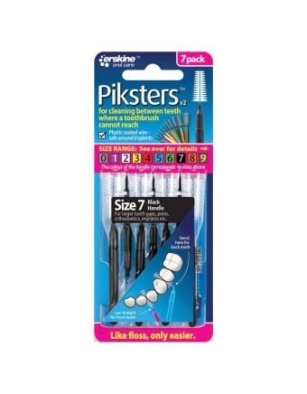 Piksters Interdental Brush Size 7 Black 7 Pack