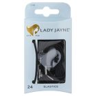 Lady Jayne Elastics, Black, Pack 24