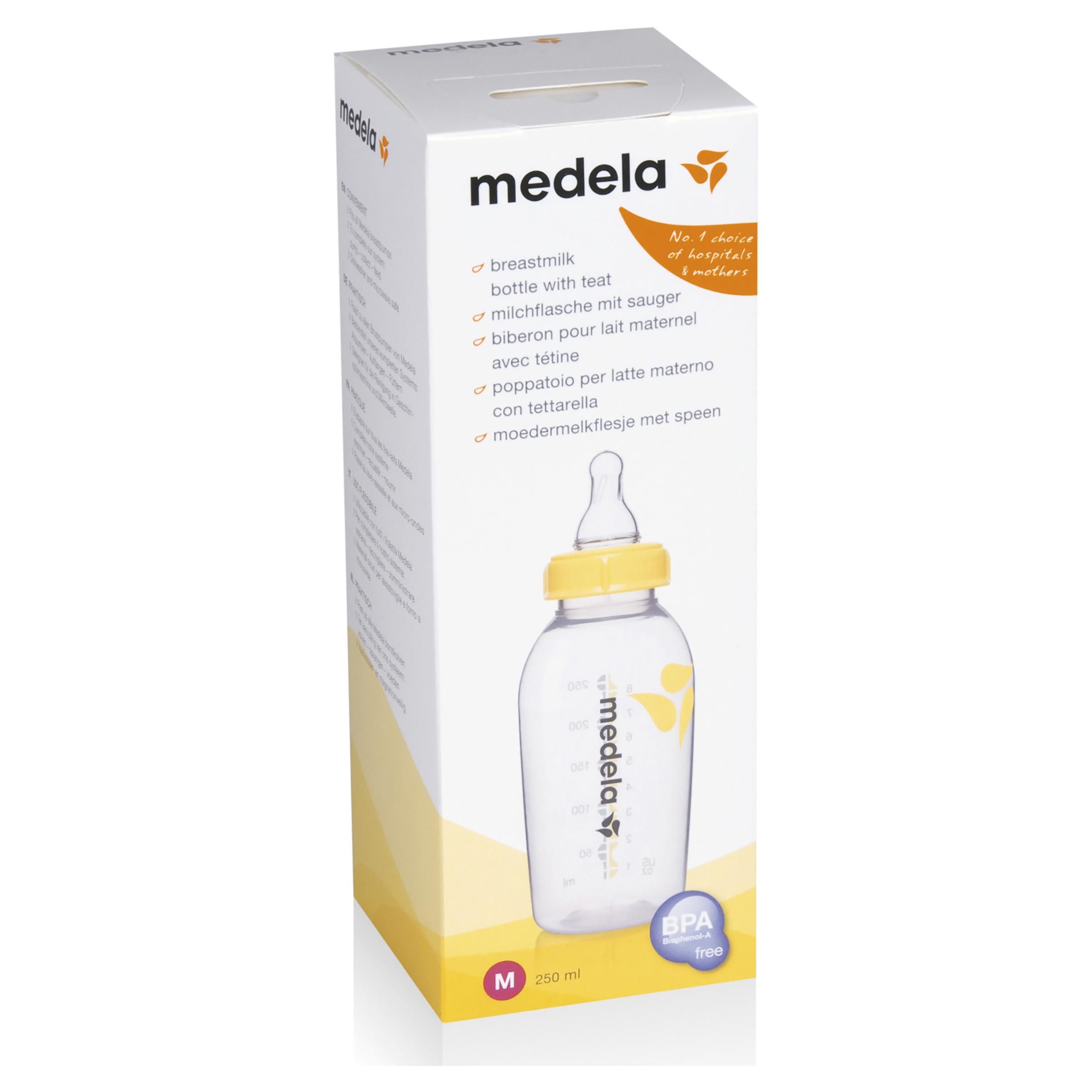 Medela Breast milk bottle with teat 150ml - S