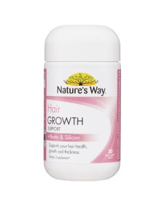 Nature's Way Hair Growth Support Plus Biotin And Silicon 30 Tablets