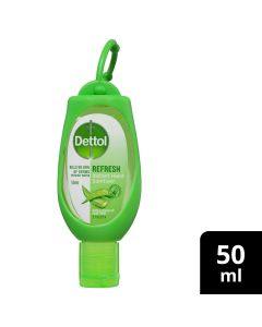 Dettol Healthy Touch Liquid Antibacterial Instant Hand Sanitiser Refresh Green Clip 50mL