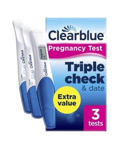 Clearblue Pregnancy Test Triple Check + Date 3 Tests