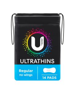 U By Kotex Regular Ultrathins Pads 14 Pack
