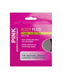 Body Plus Sport K-Tape Latex Free Pink 5cmx5m