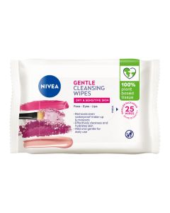 Nivea Daily Essentials Wipes Gentle 25 Pack