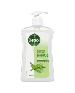 Dettol Antibacterial Liquid Hand Wash Pump Aloe Vera & Vitamin E 500ml