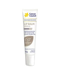 Cancer Council Vanilla Lip Balm SPF50+ 15g