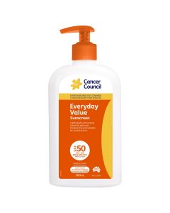 Cancer Council SPF 50+ Everyday Value Sunscreen 500ml