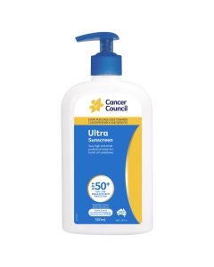Cancer Council Ultra Sunscreen SPF 50+ Pump 500ml