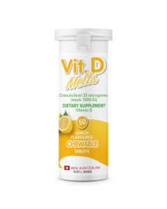 Vitamin D Melts 50 Chewable Tablets