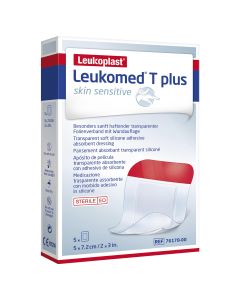 Leukomed T Plus Skin Sensitive 5 x 7.2cm 5 Pack