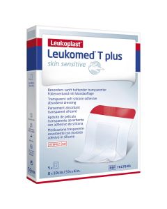Leukomed T Plus Skin Sensitive 8 x 10cm 5 Pack
