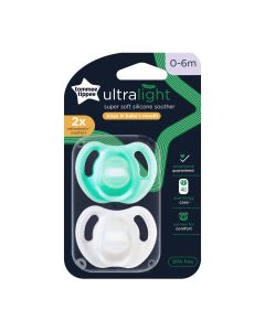 Tommee Tippee Ultra Light Soother 0-6m 2 Pack
