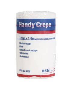 Handy Crepe Medium White 7.5cm x 1.6m