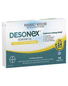 Desonex Antihistamine Hayfever & Allergy Relief 10 Tablets