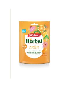Soothers Herbal Throat Drops Echinacea & Vitamin C 18 Lozenges