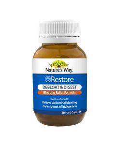 Nature's Way Restore Debloat & Digest 30 Capsules