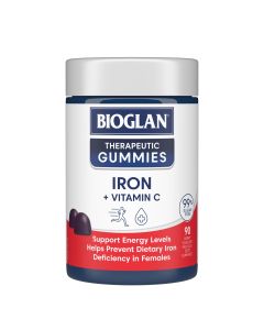 Bioglan Therapeutic Gummies Iron + Vitamin C 90 Gummies