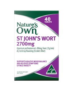 Nature's Own St John's Wort 2700Mg 40 Tablets