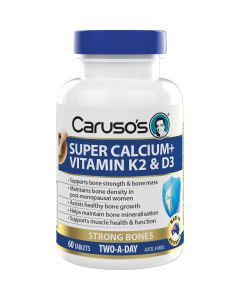 Caruso's Natural Health Calcium + K2 + D3 60 Capsules