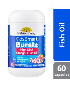 Nature's Way Kids Smart Omega-3 Fish Oil High DHA Trio 60 Pack