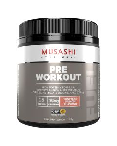 Musashi Pre Workout Tropical Punch Flavour 225g