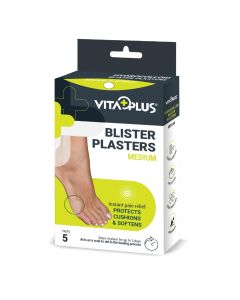Vita Plus Hydrocolloid Blister Plaster Medium 5 Pack