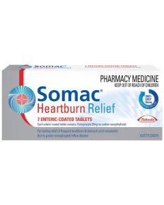 Somac Heartburn Relief 7 Enteric Coated Tablets