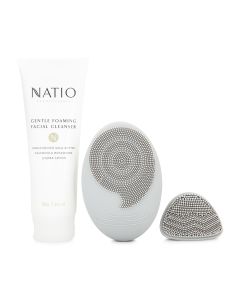Natio Sonic Facial Brush Cleansing Set