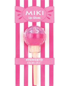 Miki Lollipop Lip Gloss Strawberry