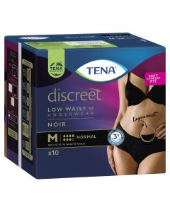Tena Women's Pants Noir Low Waist Medium 10 Pack