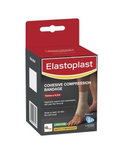 Elastoplast Sport Cohesive Bandage Tan 7.5cm x 4.5m