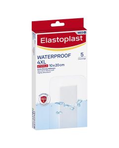 Elastoplast Waterproof Dressing 4XL 10x20cm 5 Pack