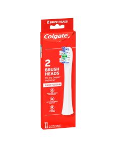 Colgate ProClinical Deep Clean White Replacement Electric Toothbrush Head Refills 2 Pack