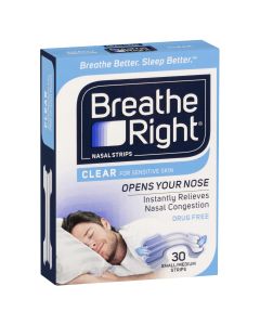 Breathe Right Nasal Strips Clear Regular 30 Strips