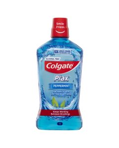 Colgate Plax Alcohol Free Antibacterial Mouthwash Peppermint 1L