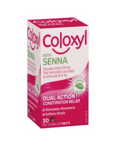 Coloxyl With Senna 30 Tablets