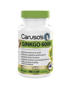 Caruso's Natural Health Ginkgo 6000 60 Tablets