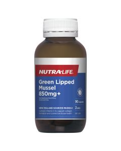 Nutra-Life Green Lipped Mussel 850mg + 90 Capsules