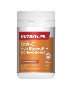 Nutra-Life Ester-C High Strength + Bioflavonoids 120 Tablets