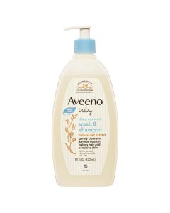 Aveeno Baby Lightly Scented Wash & Shampoo 532mL